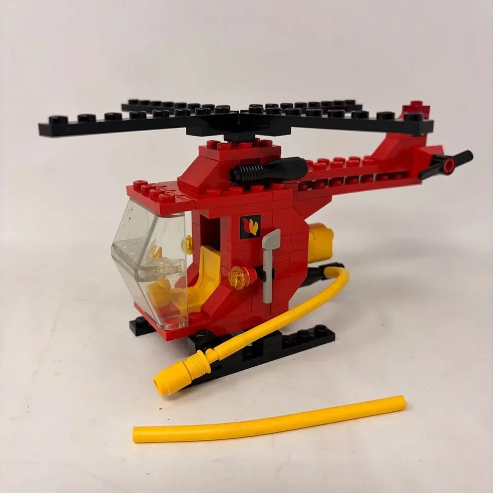 Lego 6685 Classic Town Helicopter FIRE COPTER 1 w/Instructions - 97% Complete